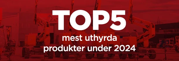 Top 5 mest uthyrda produkter under 2024